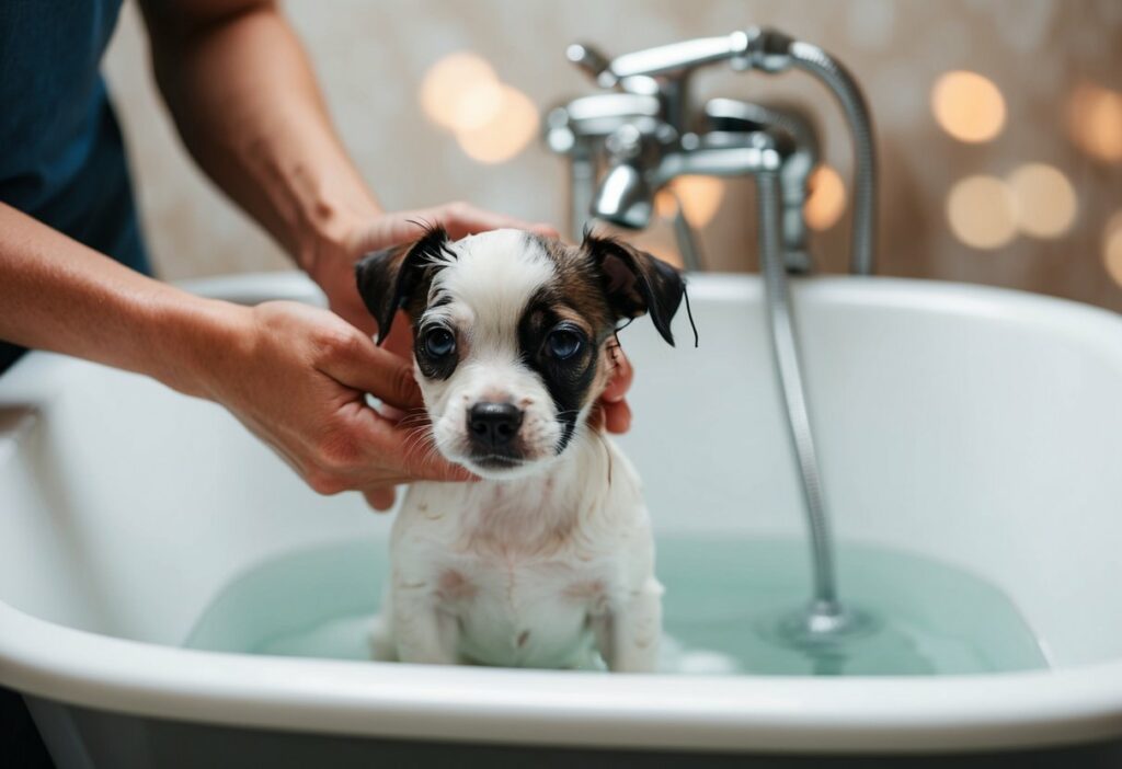 pode dar banho em cachorro filhote